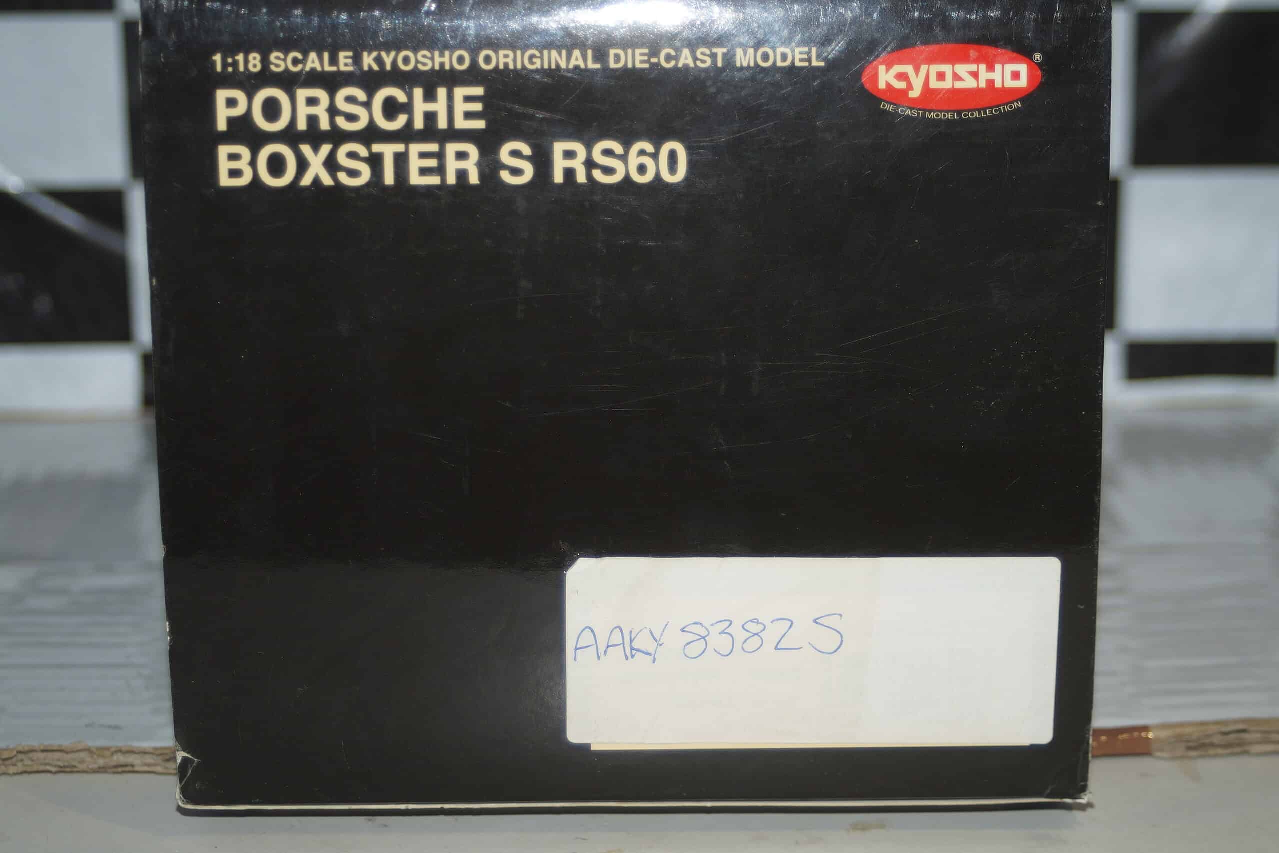 Kyosho porsche boxster s rs60 silver 08382s 1:18