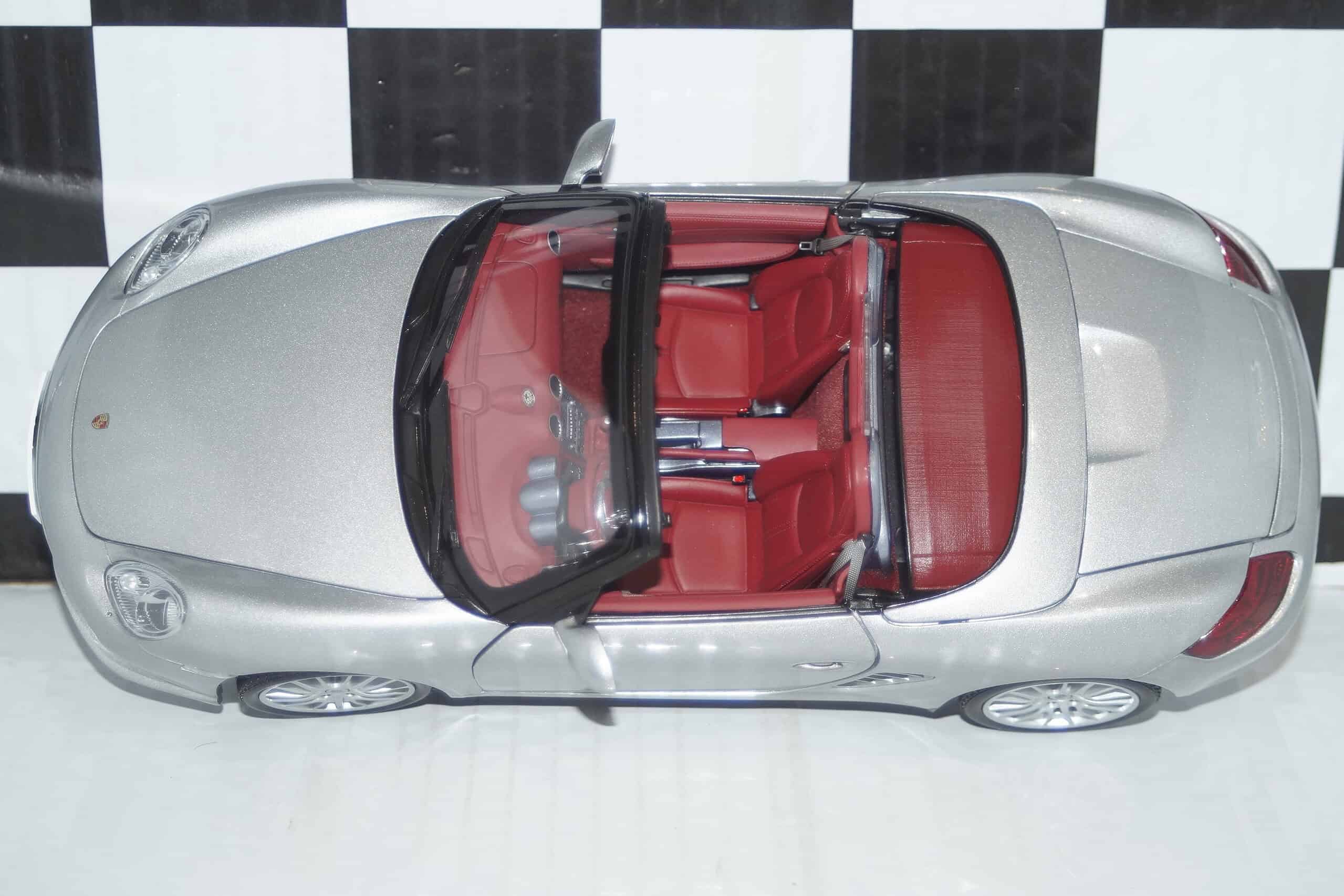 Kyosho porsche boxster s rs60 silver 08382s 1:18