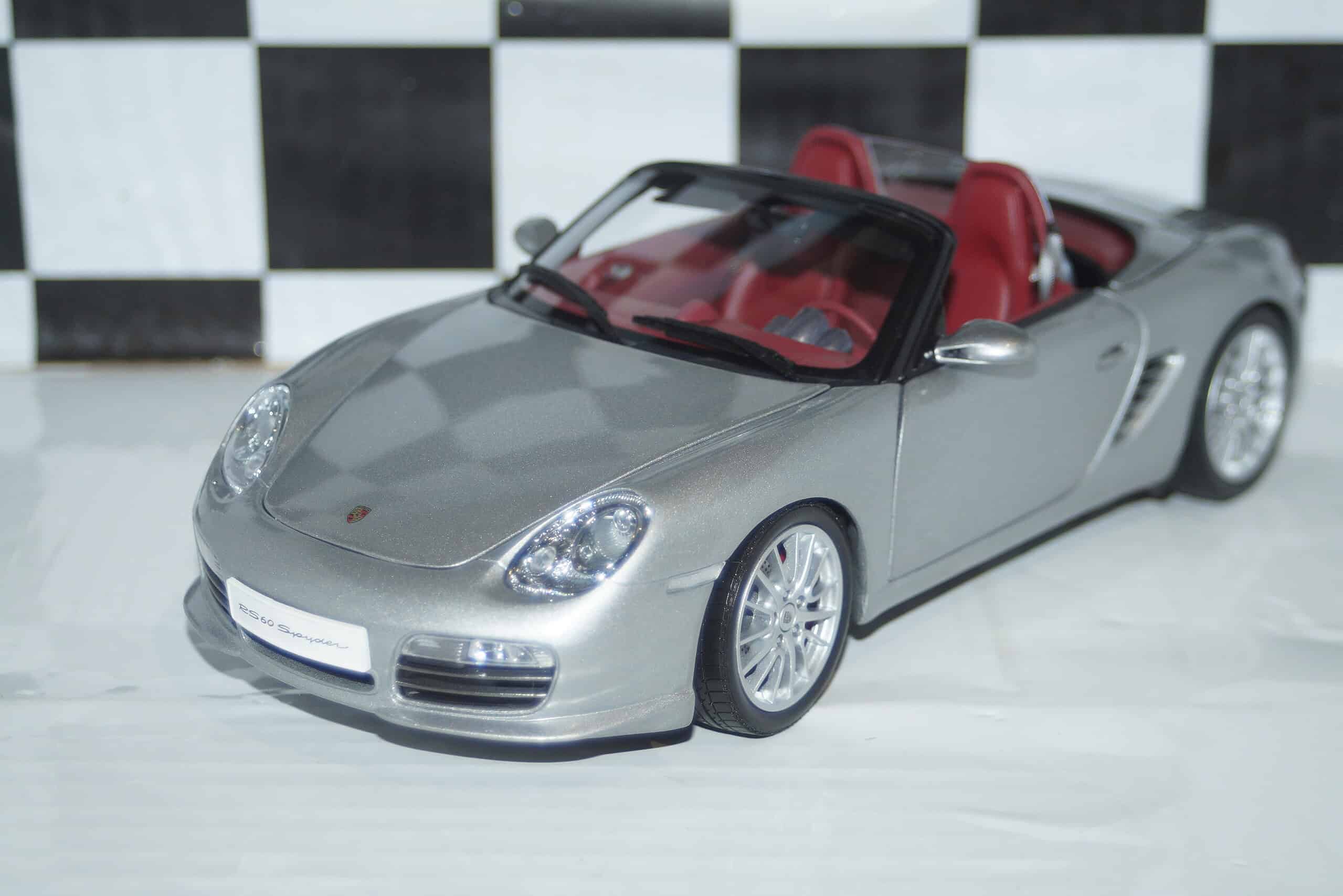 Kyosho porsche boxster s rs60 silver 08382s 1:18