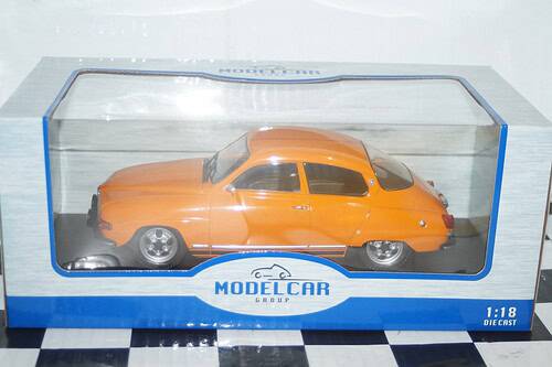 Model car group saab 96 v4 orange mcg18654 1:18th