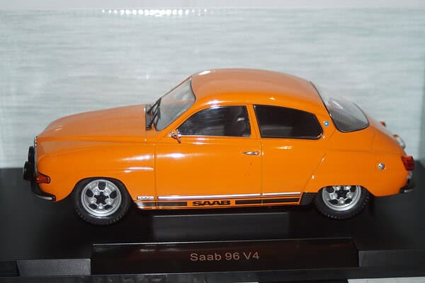 Model car group saab 96 v4 orange mcg18654 1:18th