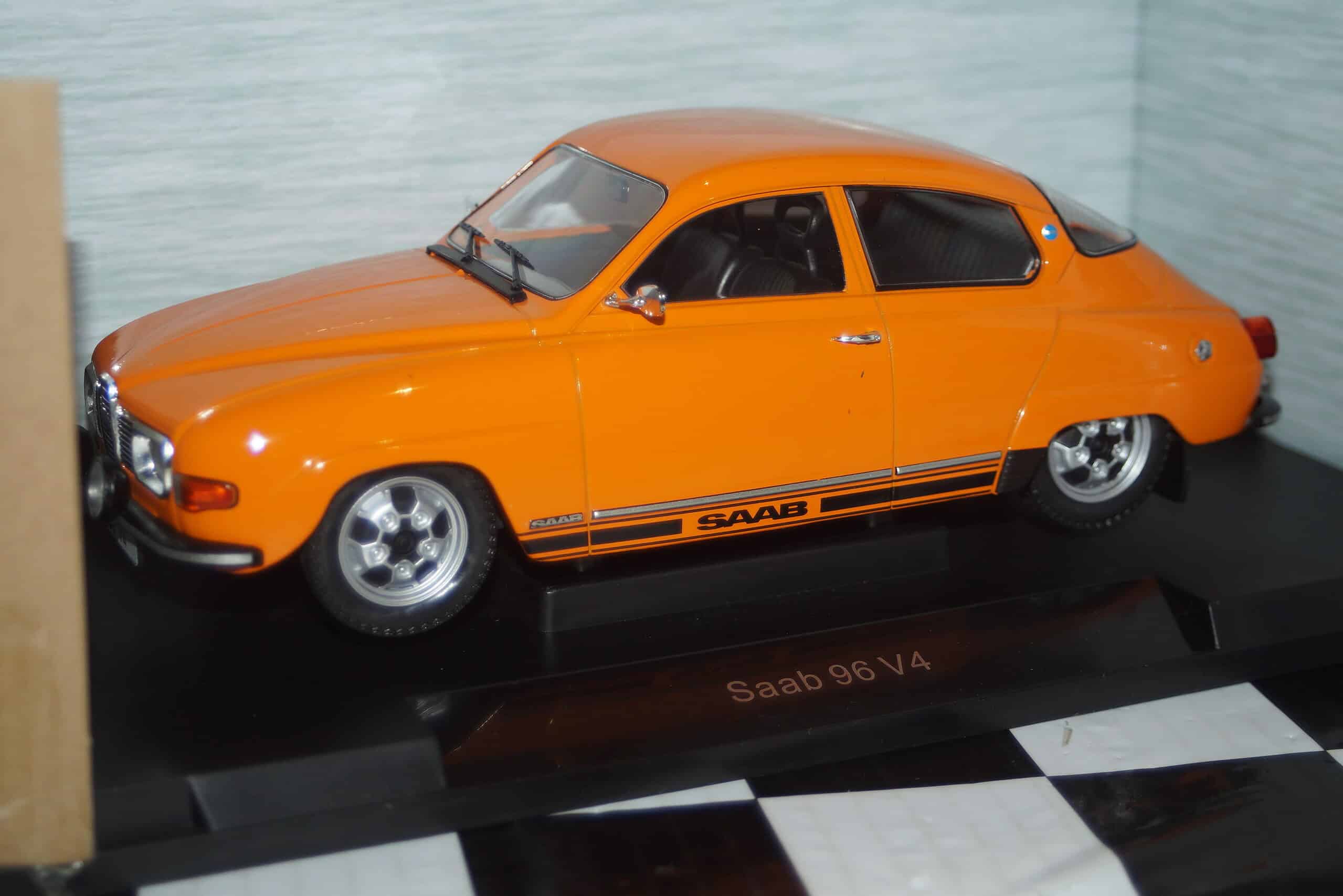 Model car group saab 96 v4 orange mcg18654 1:18th