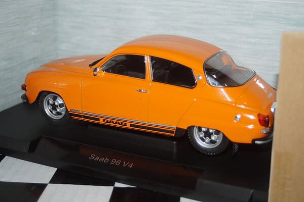 Model car group saab 96 v4 orange mcg18654 1:18th