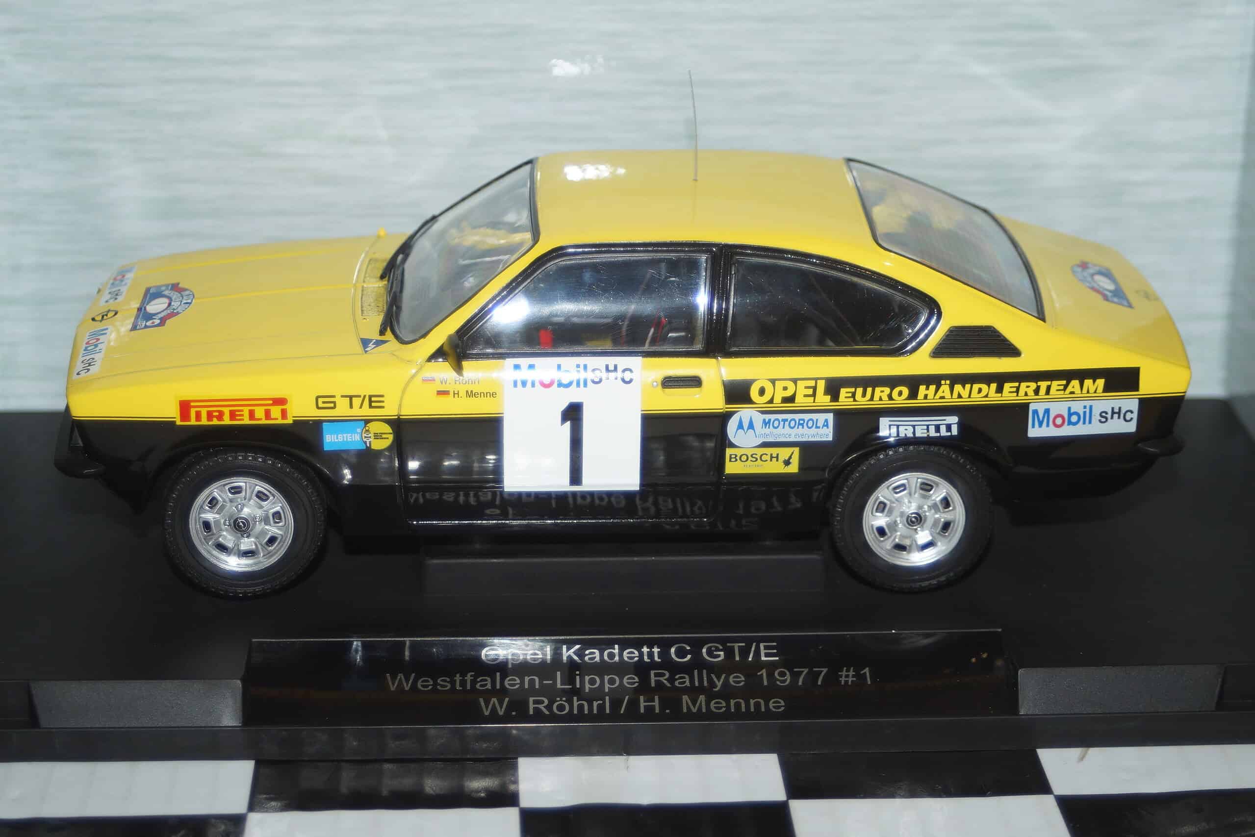 Model car group opel kadett c gt/e westfalen rallye 1976 ref mcg18651r 1:18th