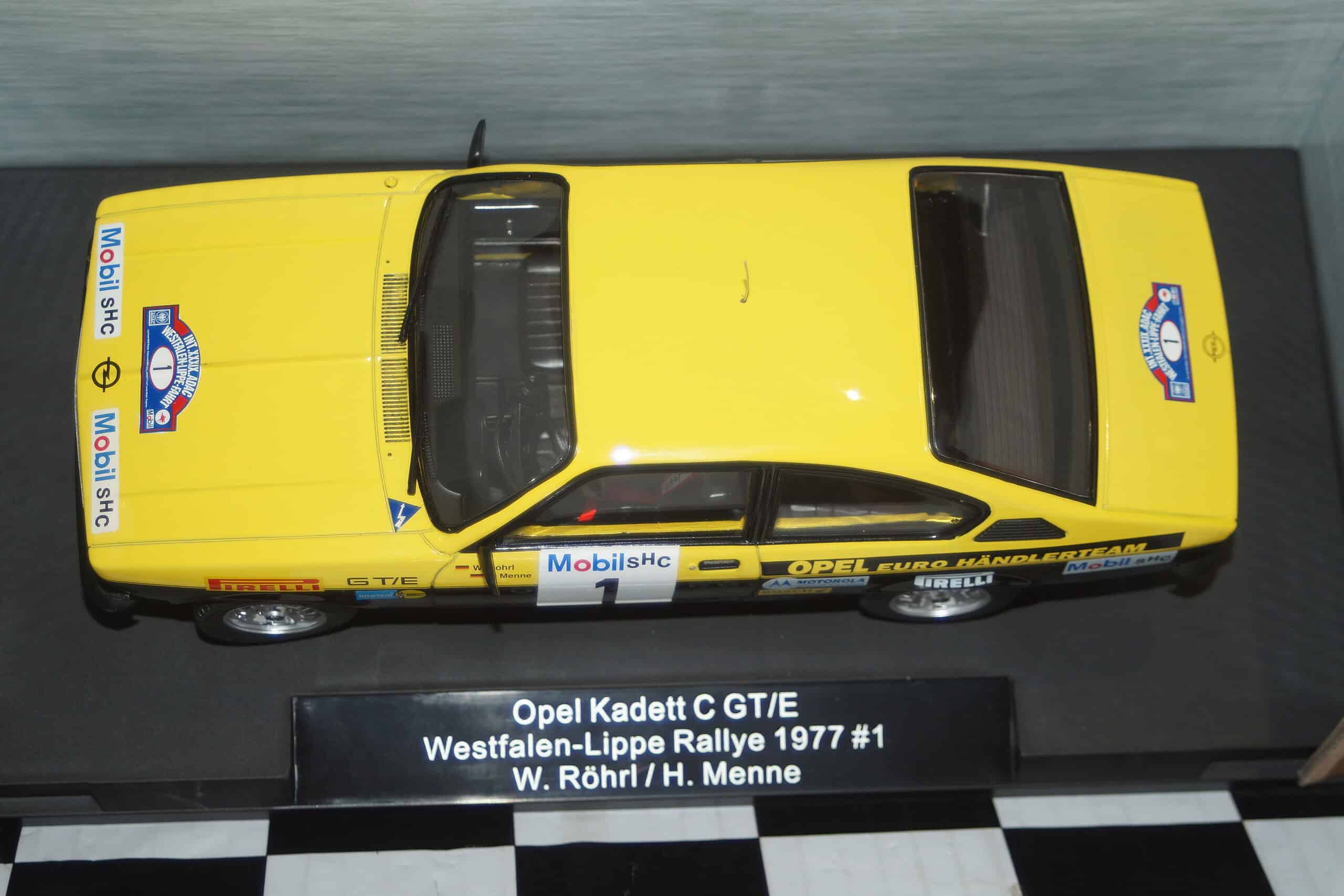 Model car group opel kadett c gt/e westfalen rallye 1976 ref mcg18651r 1:18th