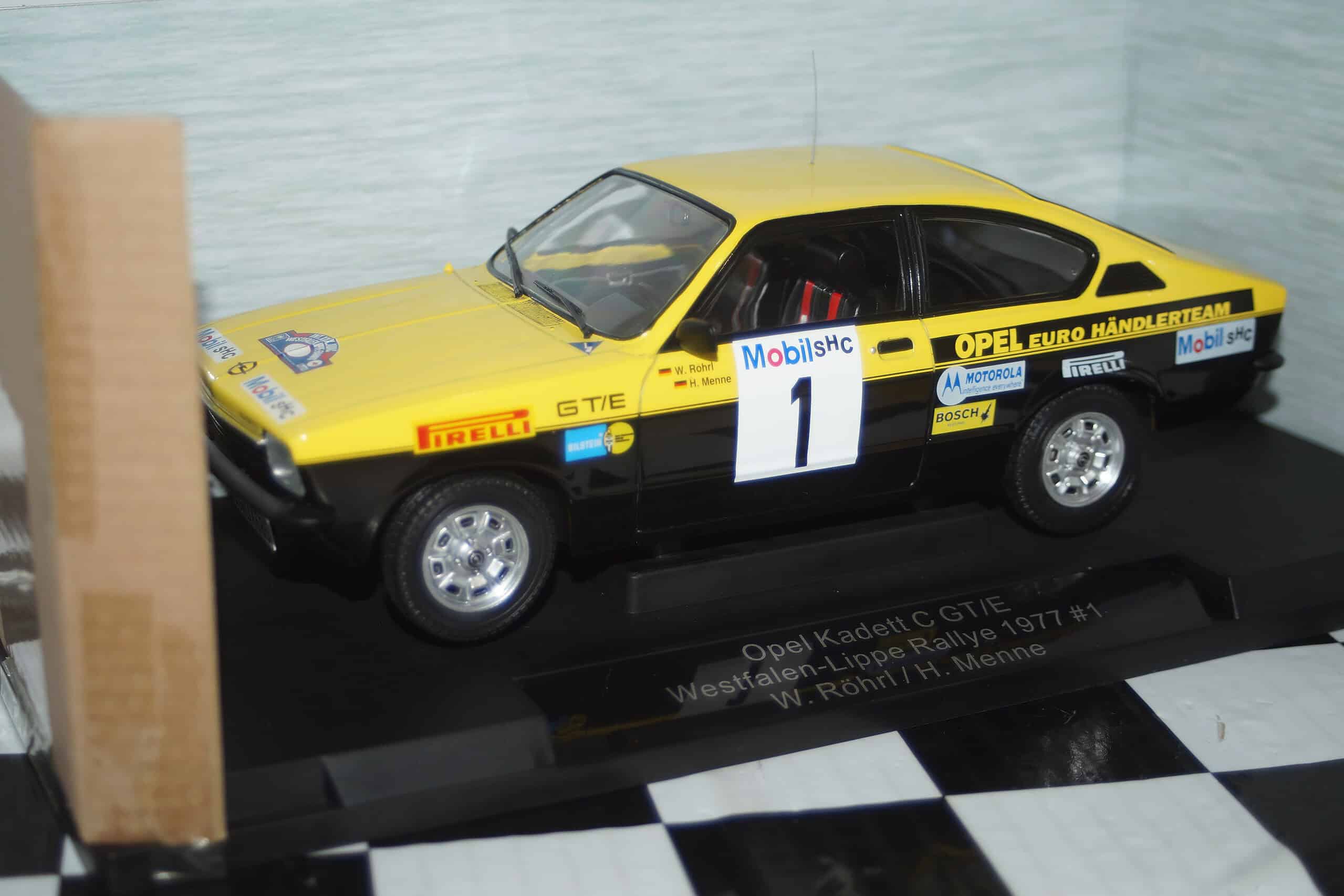 Model car group opel kadett c gt/e westfalen rallye 1976 ref mcg18651r 1:18th