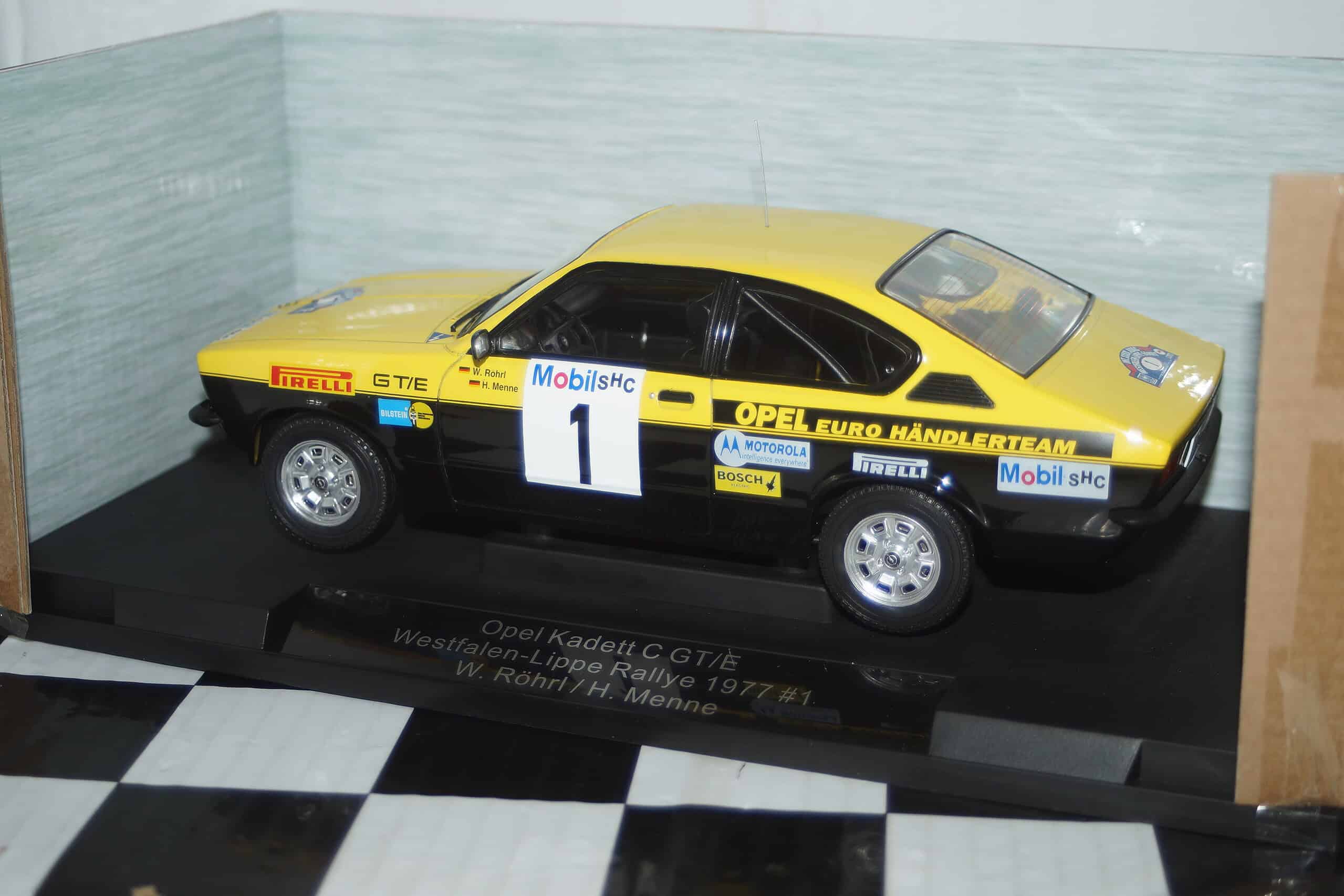 Model car group opel kadett c gt/e westfalen rallye 1976 ref mcg18651r 1:18th