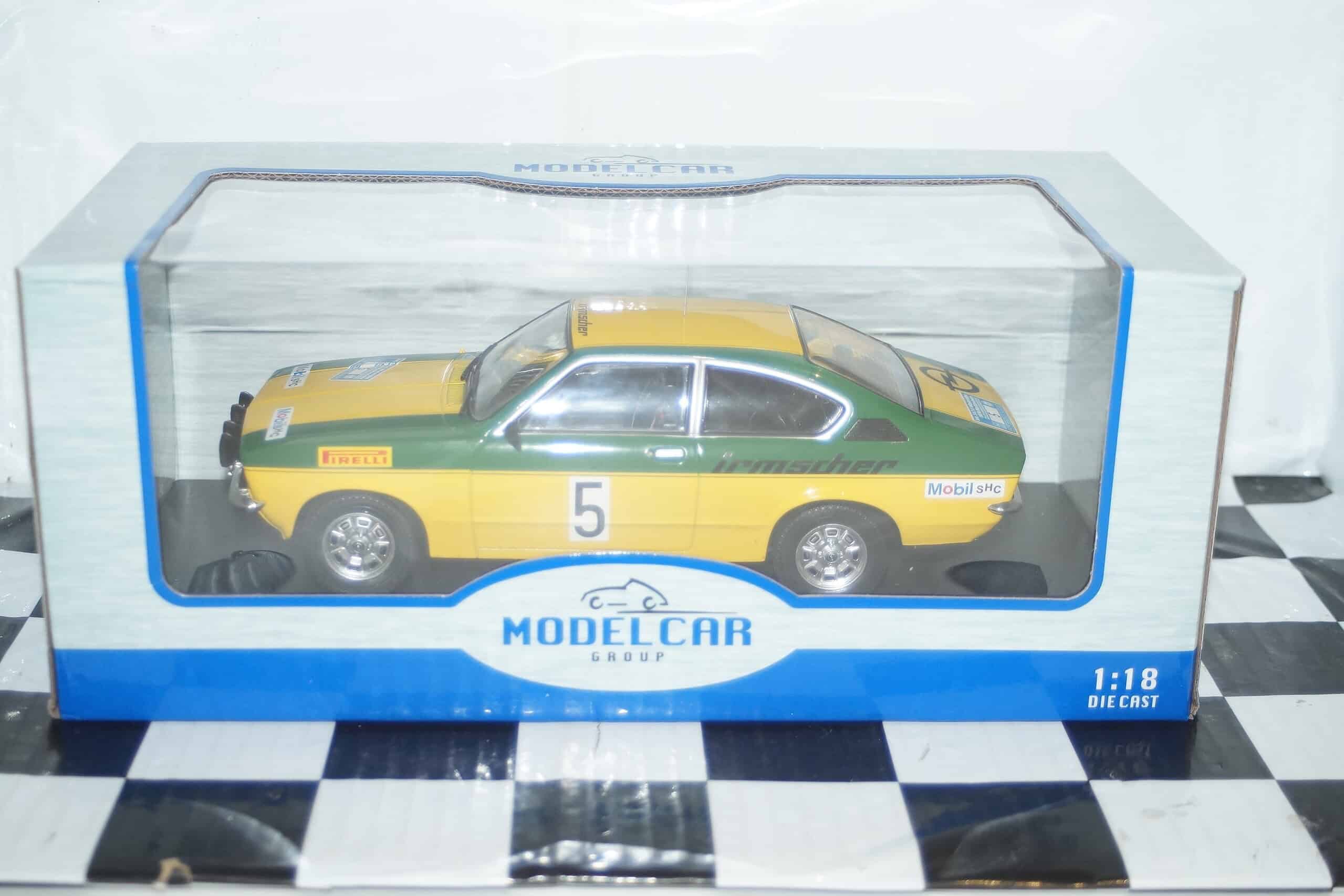 Model car group opel kadett c gt/e sachs rally 1976 ref mcg18650r 1:18th