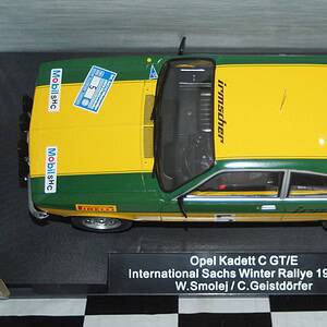 Model car group opel kadett c gt/e sachs rally 1976 ref mcg18650r 1:18th