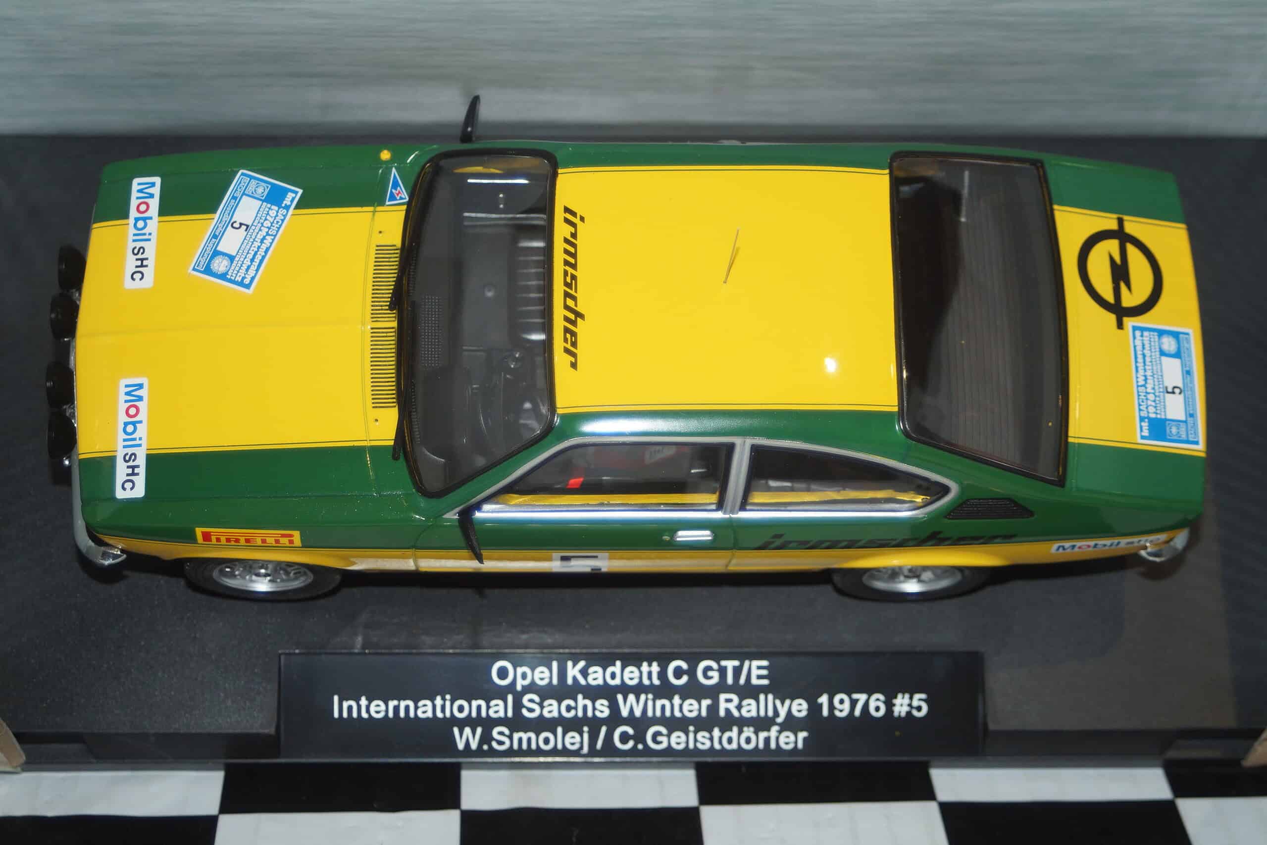 Model car group opel kadett c gt/e sachs rally 1976 ref mcg18650r 1:18th