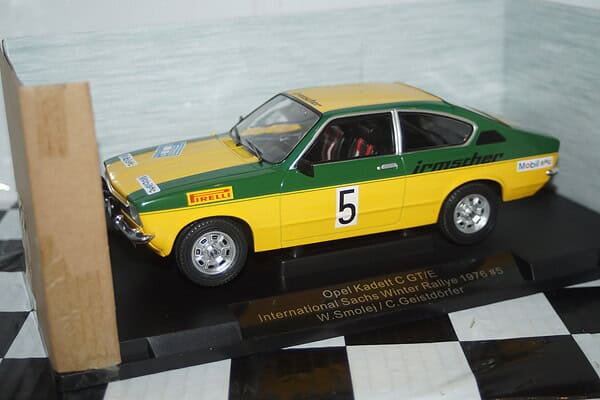 Model car group opel kadett c gt/e sachs rally 1976 ref mcg18650r 1:18th