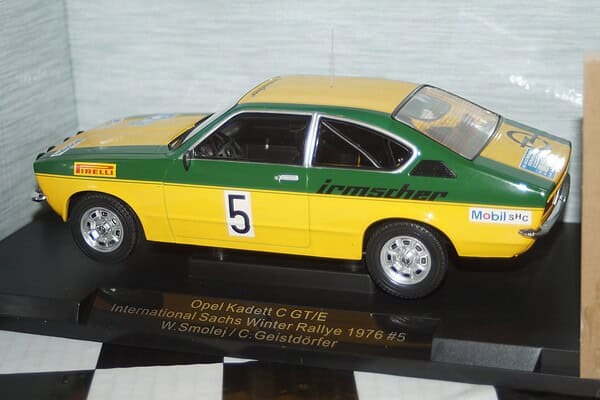 Model car group opel kadett c gt/e sachs rally 1976 ref mcg18650r 1:18th