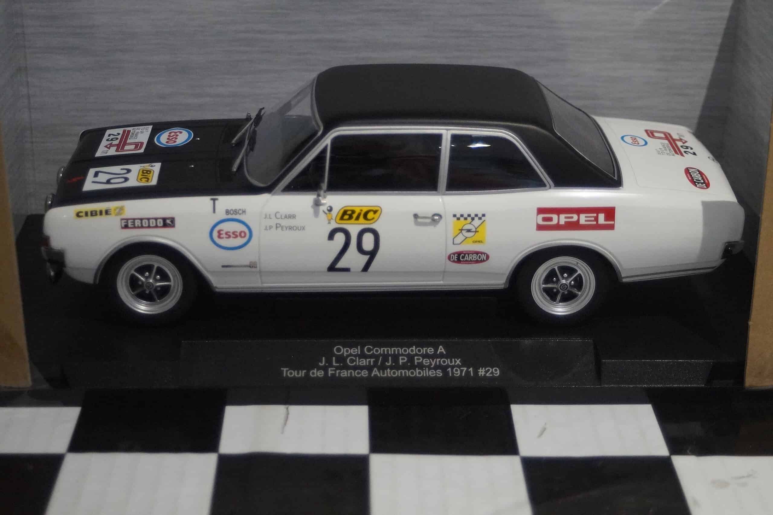 Model car group opel commodore a white t-d-c 1971 ref mcg18562r 1:18th