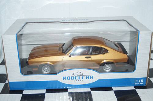 Model car group ford capri s mk3 lhd gold mcg18399 1:18