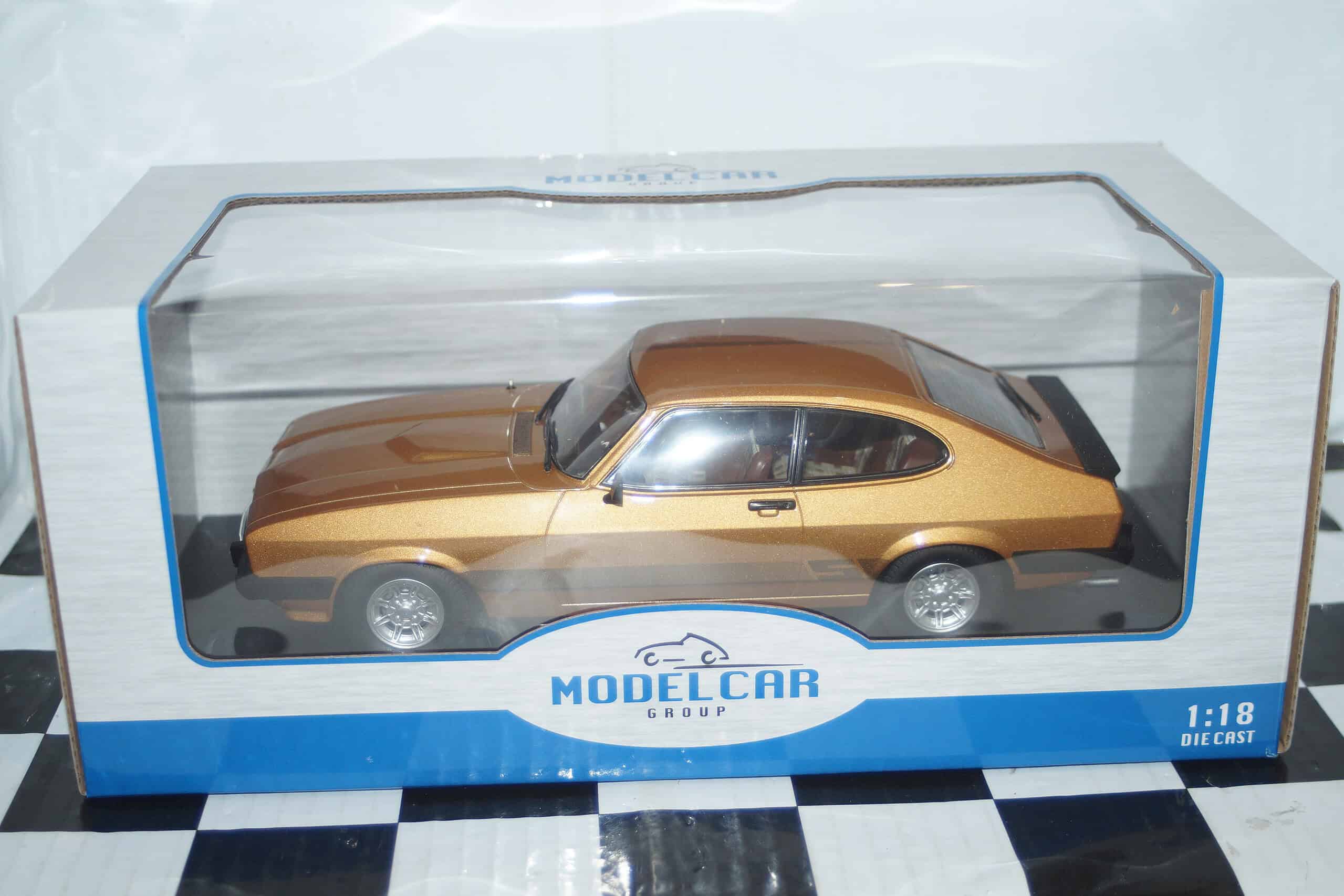 Model car group ford capri s mk3 lhd gold mcg18399 1:18