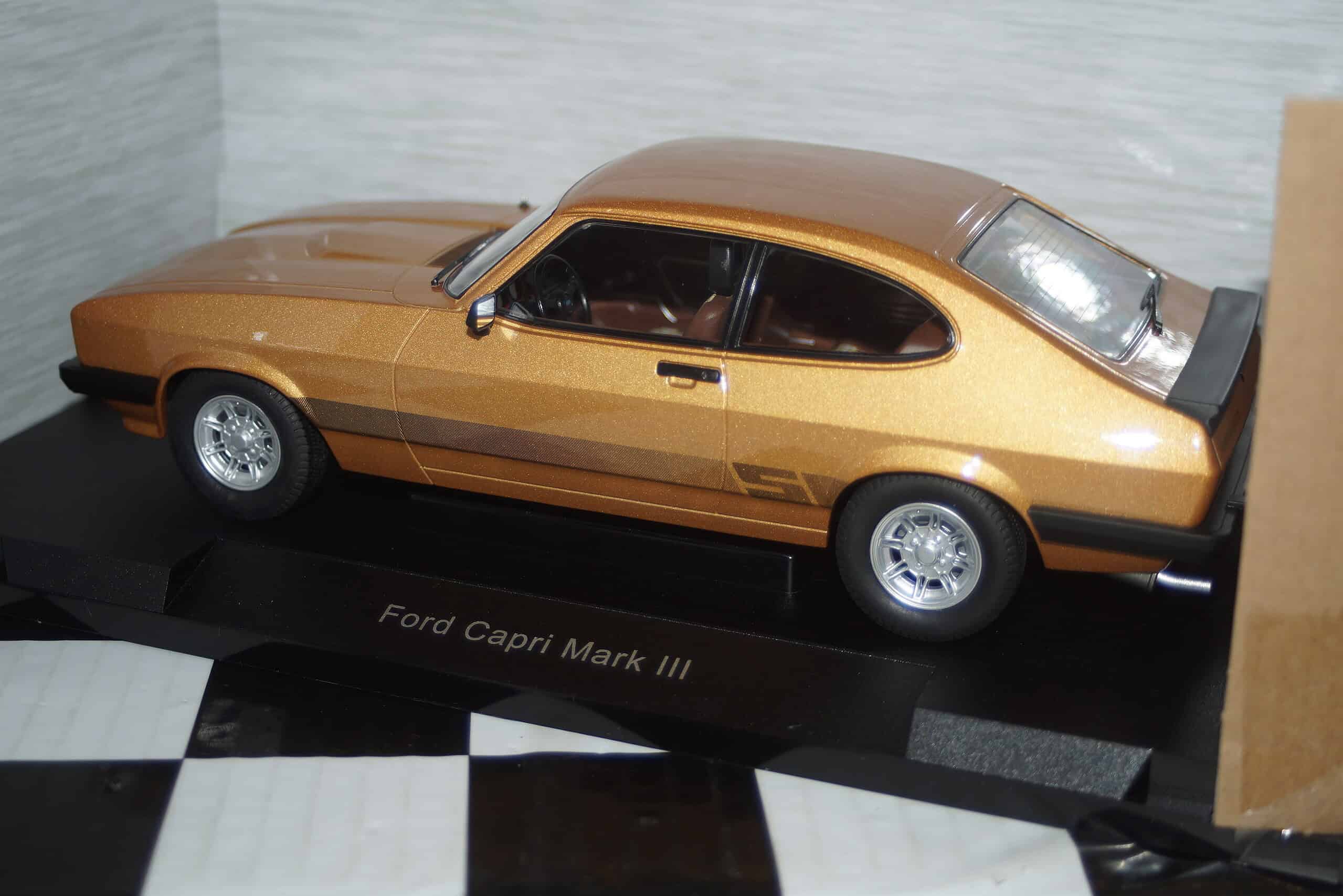 Model car group ford capri s mk3 lhd gold mcg18399 1:18