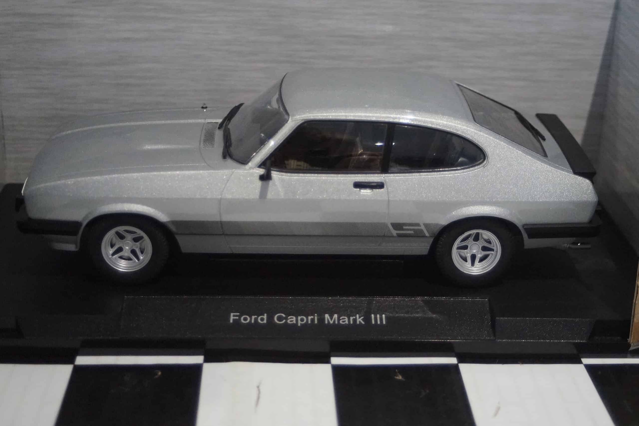 Model car group ford capri s mk3 lhd silver mcg18398 1:18