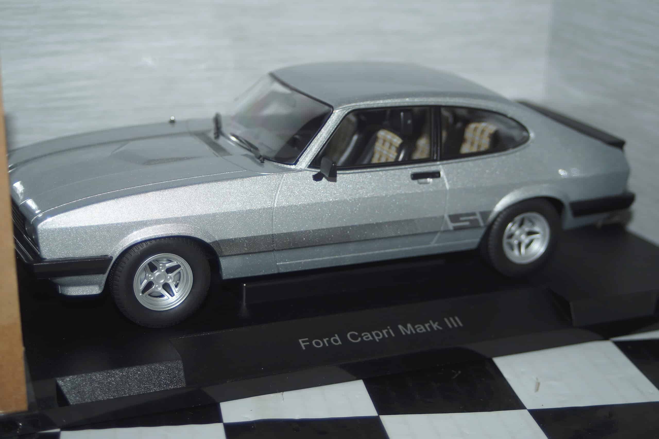 Model car group ford capri s mk3 lhd silver mcg18398 1:18