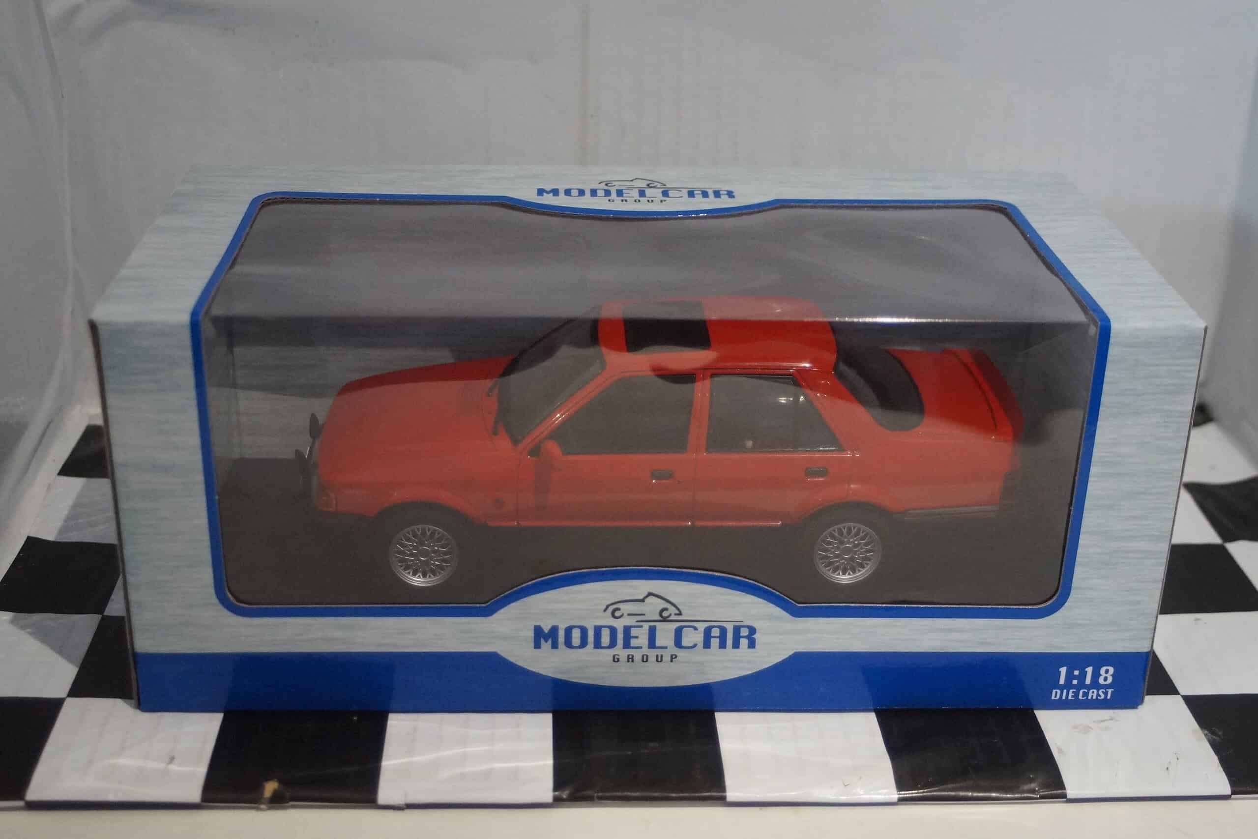 Model car group ford orion mk2 1600 e red 1/18th mcg18488