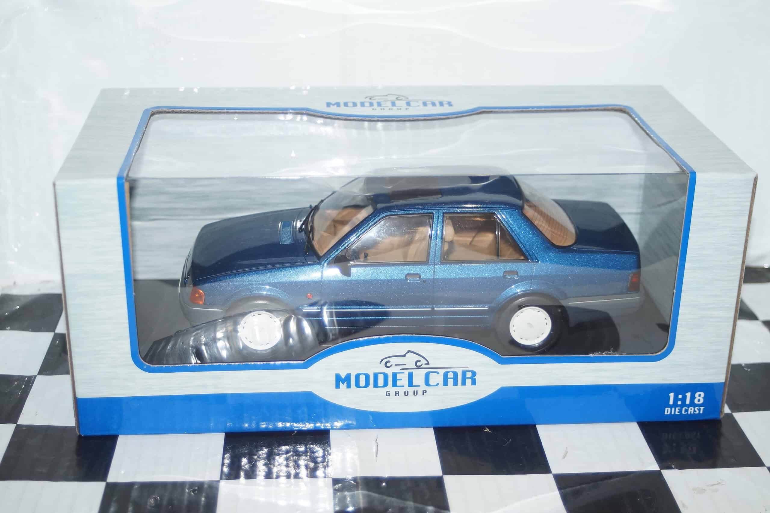 Model car group ford orion mk2 1600i metallic blue 1/18th mcg18488 (copy)