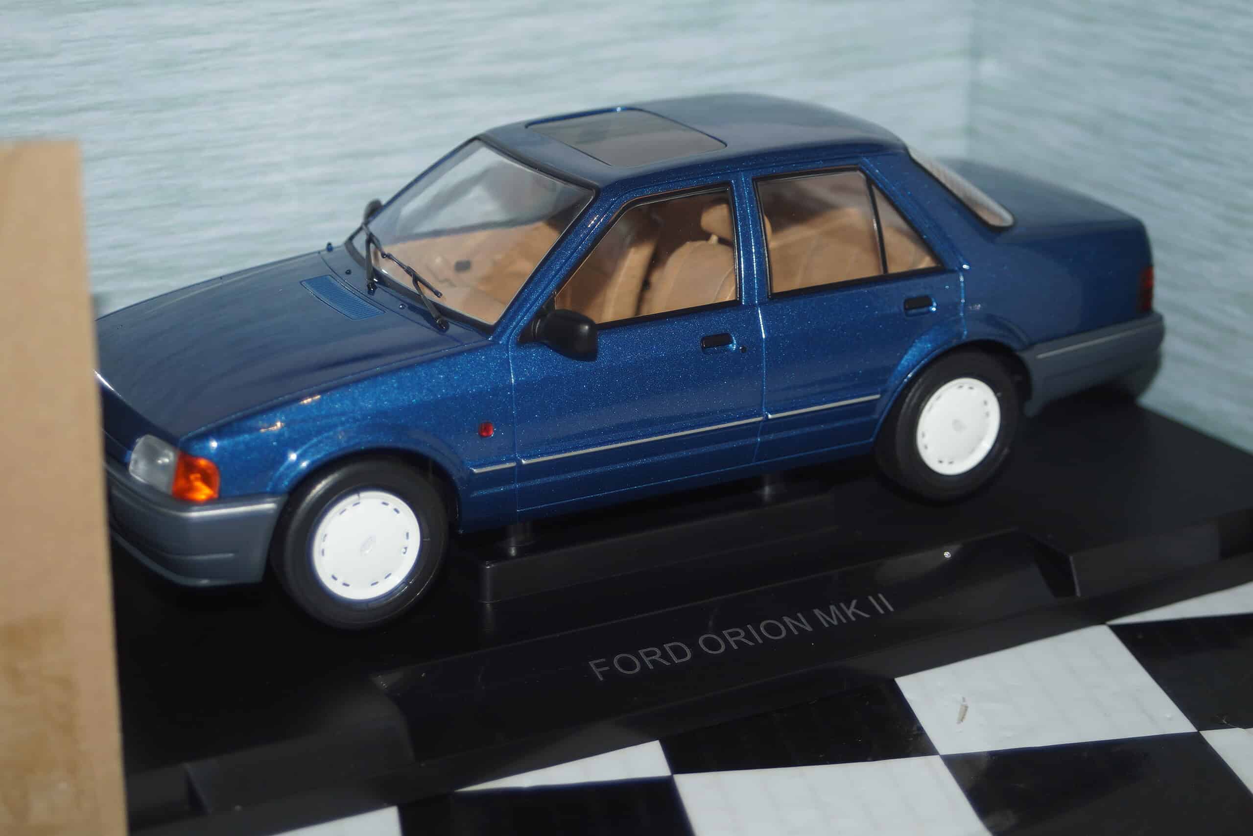 Model car group ford orion mk2 1600i metallic blue 1/18th mcg18490