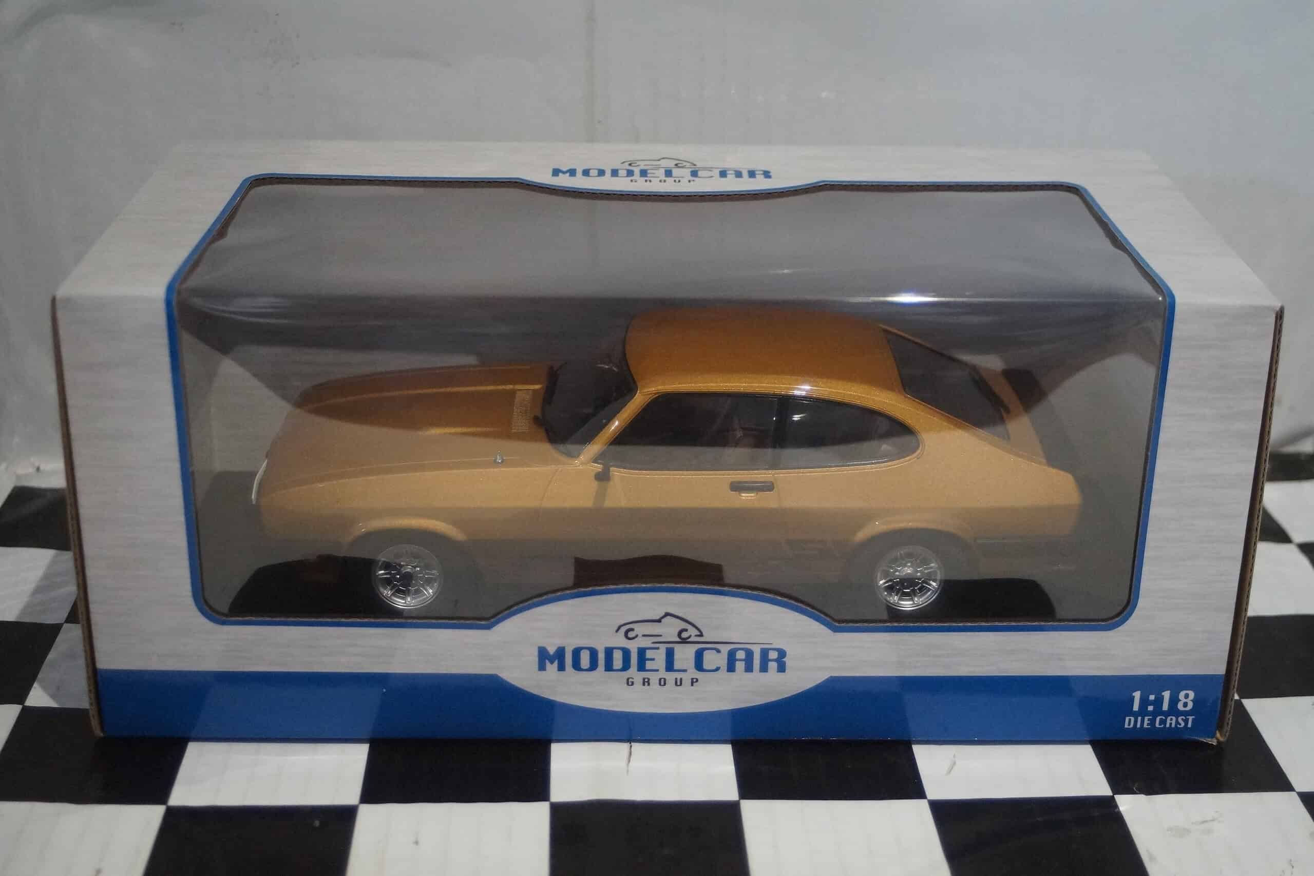 Model car group ford capri s mk3 lhd gold mcg18399 1:18 (copy)