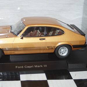 Model car group ford capri s mk3 lhd gold mcg18399 1:18 (copy)