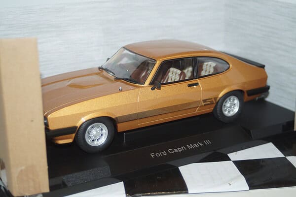 Model car group ford capri s mk3 lhd gold mcg18399 1:18 (copy)