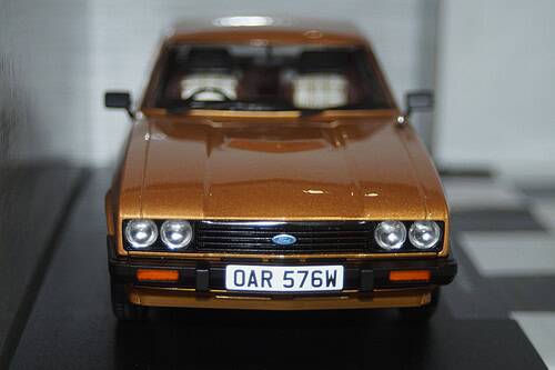 Model car group ford capri s mk3 lhd gold mcg18399 1:18 (copy)