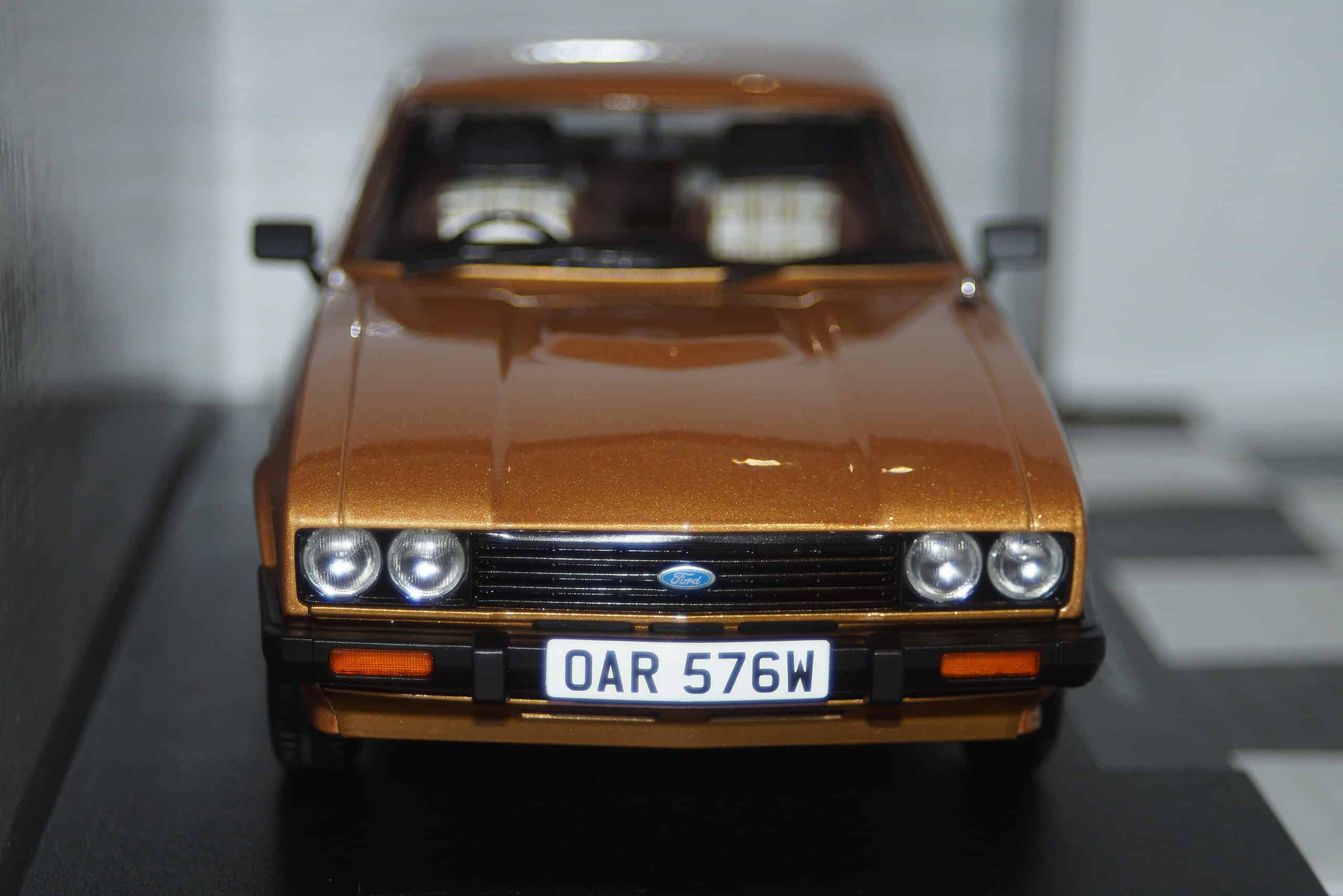 Model car group ford capri s mk3 lhd gold mcg18399 1:18 (copy)