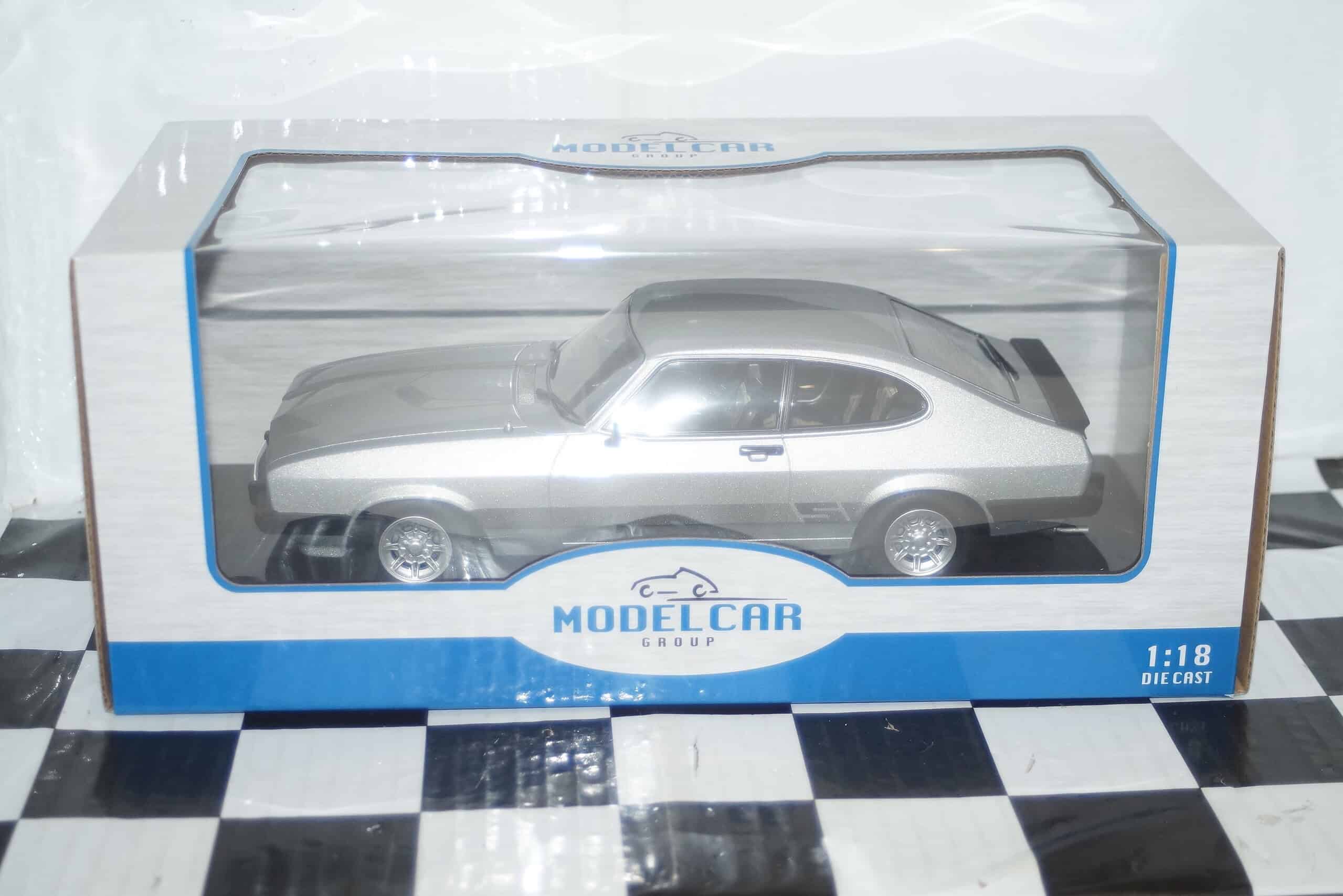Model car group ford capri s mk3 rhd silver mcg18797 1:18