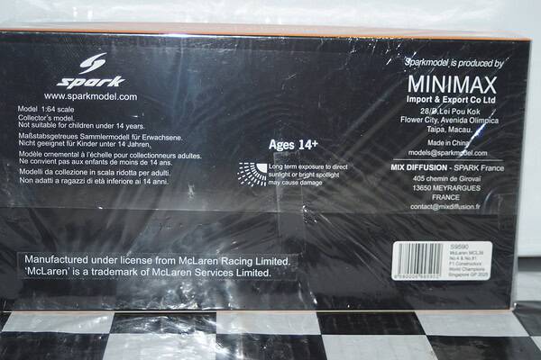 Spark mclaren mcl 39 no.4 & no.81 f1 constructors world champions 2025 norris / piastri 1:43 resin s9590