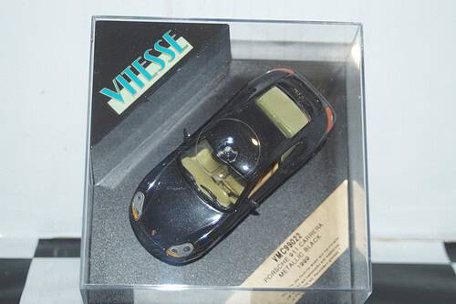Vitesse porsche 911 carrera in metallic black 1:43 diecast ref vmc99022
