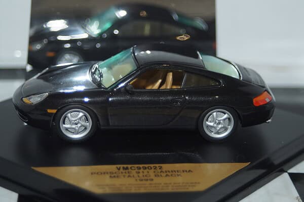 Vitesse porsche 911 carrera in metallic black 1:43 diecast ref vmc99022