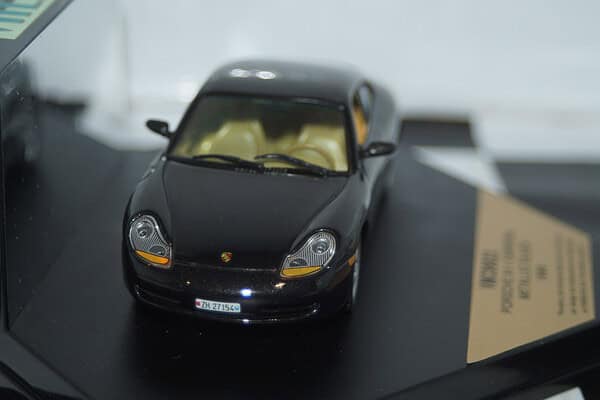 Vitesse porsche 911 carrera in metallic black 1:43 diecast ref vmc99022