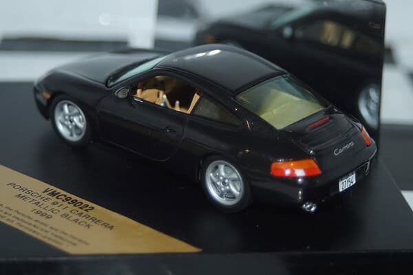 Vitesse porsche 911 carrera in metallic black 1:43 diecast ref vmc99022
