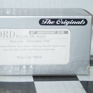 Trax top gear ford falcon xk sedan 1960 grey 40th anniversary tr26e 1:43