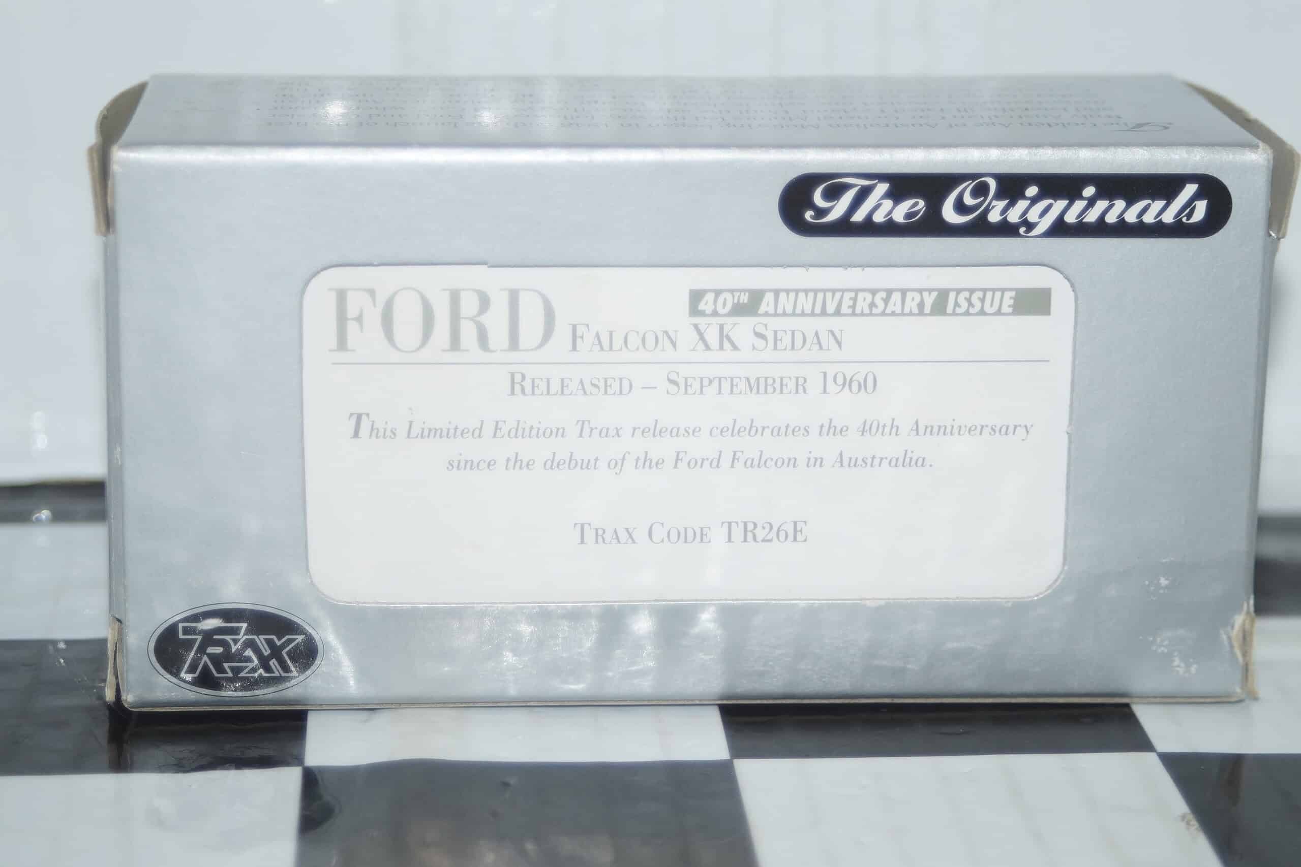 Trax top gear ford falcon xk sedan 1960 grey 40th anniversary tr26e 1:43