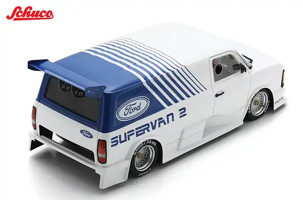 Schuco ford transit supervan 2 1984 1:18 resin 45 006 6100 spark