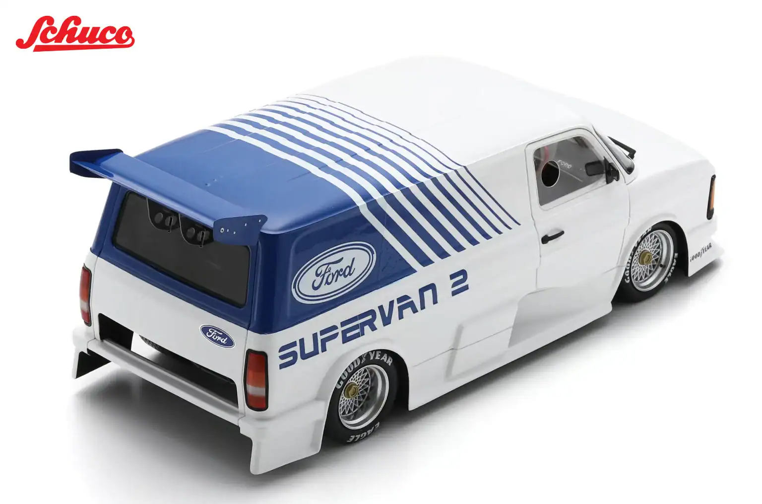 Schuco ford transit supervan 2 1984 1:18 resin 45 006 6100 spark