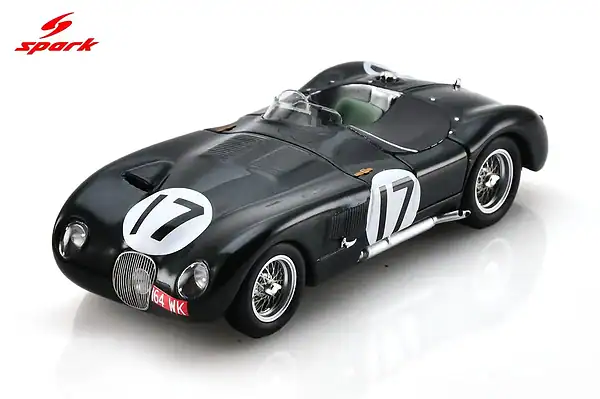 Spark jaguar c-type 2nd le mans 24h 1953 #17 s.moss s2944 1:43 resin