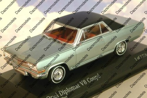 Minichamps opel diplomat v8 coupe 1965 silver 048020
