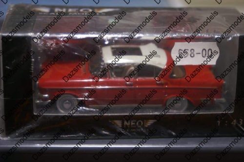 Neo opel kapitan 2.5l red 1:43 scale neo43942