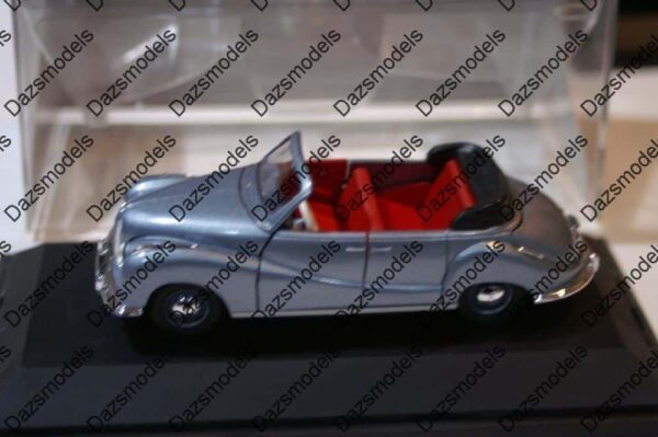 Schuco bmw 501 cabrio 81037 blue 1:43 scale diecast no sleeve