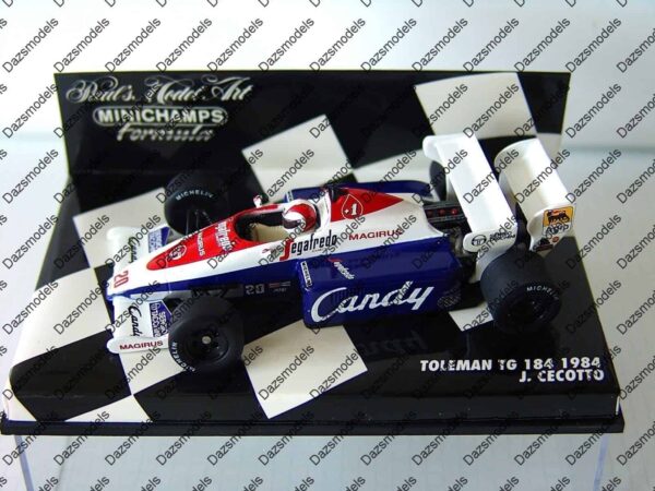 Minichamps toleman tg 184 1984 j.cecotto 430 840020 1:43