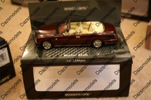Minichamps bentley azure cabriolet red 2006 diecast 436 139560