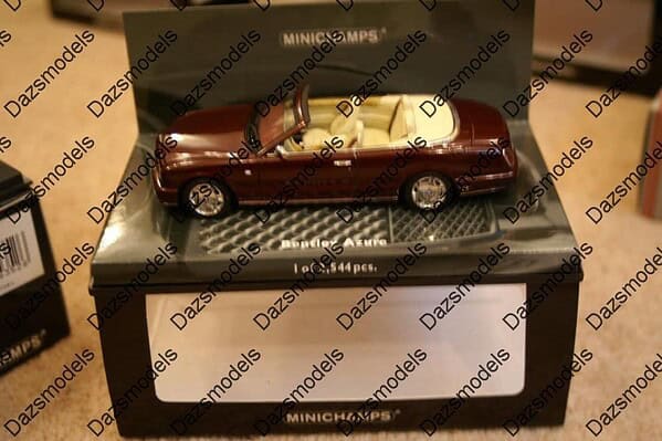 Minichamps bentley azure cabriolet red 2006 diecast 436 139560